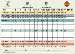St. George Golf Club Scorecard | StGeorgeUtahGolf.com